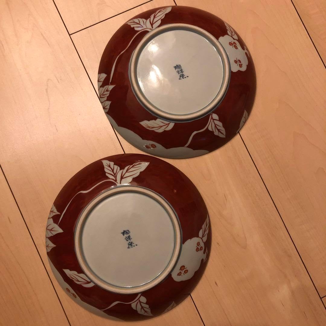 有田焼　陶祥窯　大皿　赤絵　ペア 有田焼 陶祥窯 大皿 赤絵 ペア